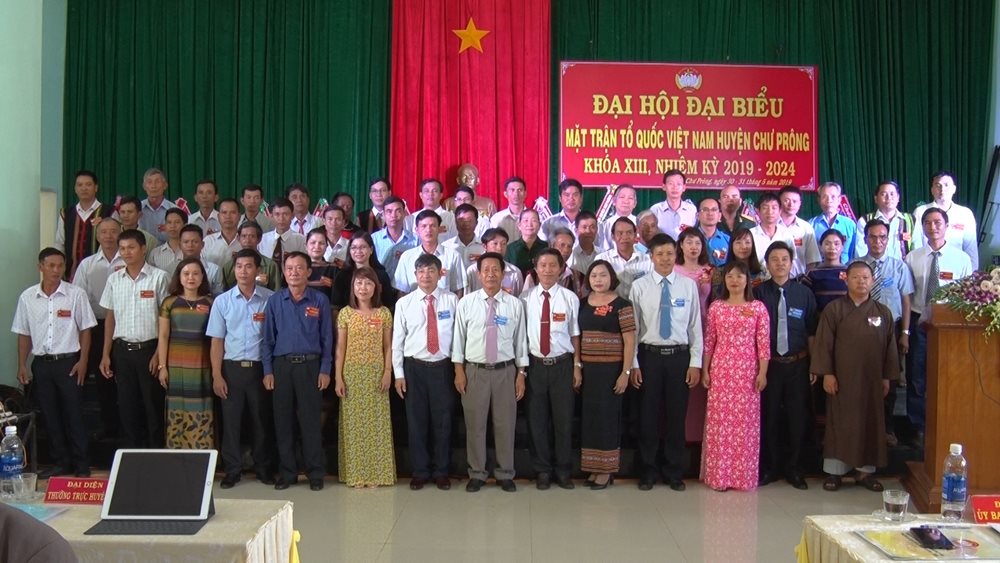 Đại hội đại biểu Mặt trận Tổ quốc Việt Nam huyện Chư Prông lần thứ XIII, nhiệm kỳ 2019-2024
