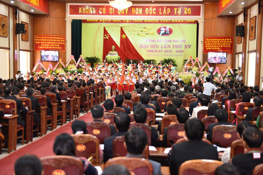Khai mạc trọng thể Đại hội đại biểu Đảng bộ tỉnh Gia Lai lần thứ XV