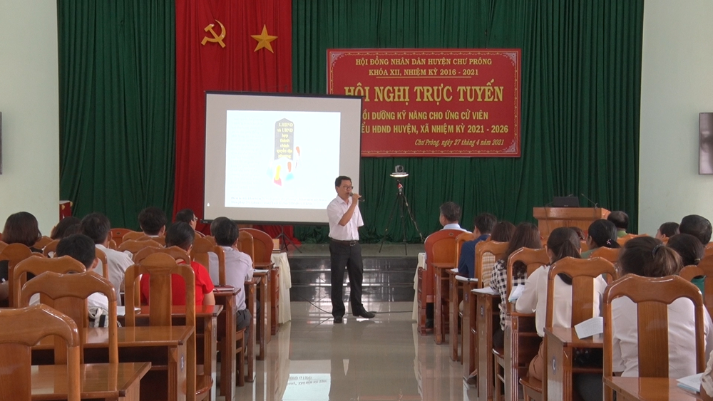 HĐND huyện Chư Prông bồi dưỡng kỹ năng cho ứng cử viên đại biểu hội đồng nhân dân huyện, xã nhiệm kỳ 2021-2026