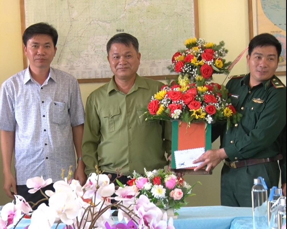 Lãnh đạo huyện thăm các đồn biên phòng đóng chân trên địa bàn Huyện Chư Prông