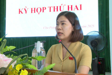 Tổ chức kỳ họp thứ Hai HĐND xã khóa I, nhiệm kỳ 2021-2026