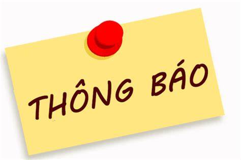 THÔNG BÁO